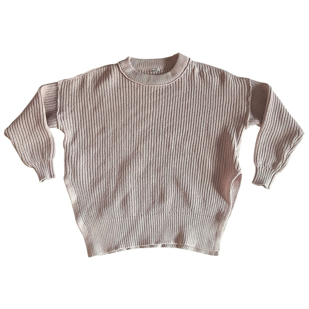aerie Women's Size XXS Relaxed‎ Fit Slouchy Sweater Knit Beige Cream